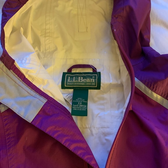 Girls L.L. Bean raincoat. Purple. Slightly used for one season. - Picture 4 of 4